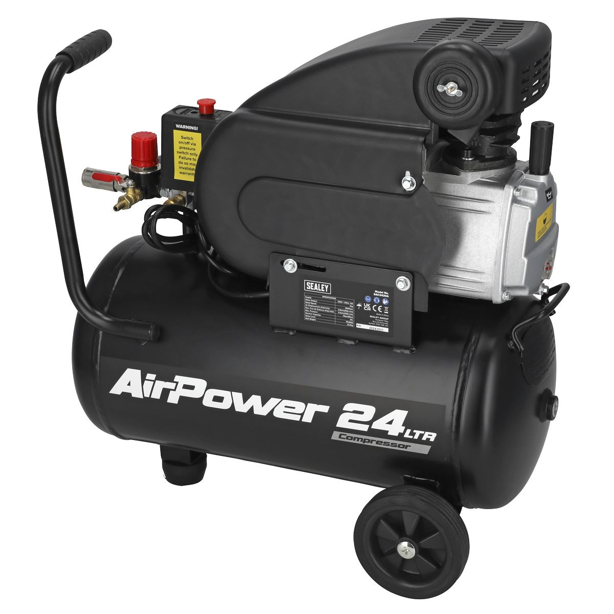 Sealey 24L Direct Drive Air Compressor 2hp