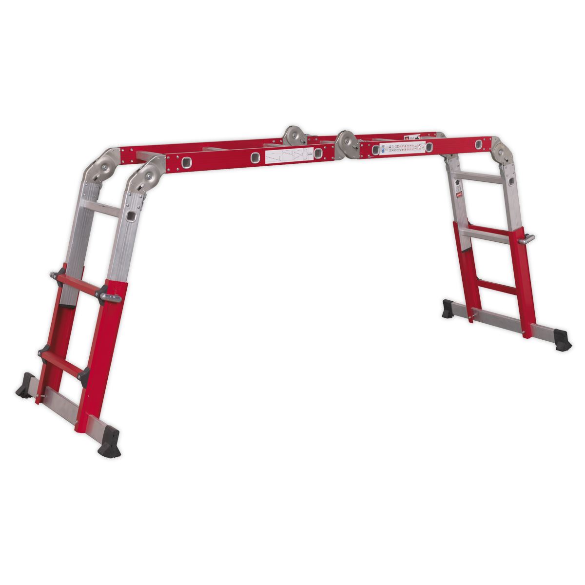Sealey Aluminium Multipurpose Ladder EN 131 Adjustable Height 
