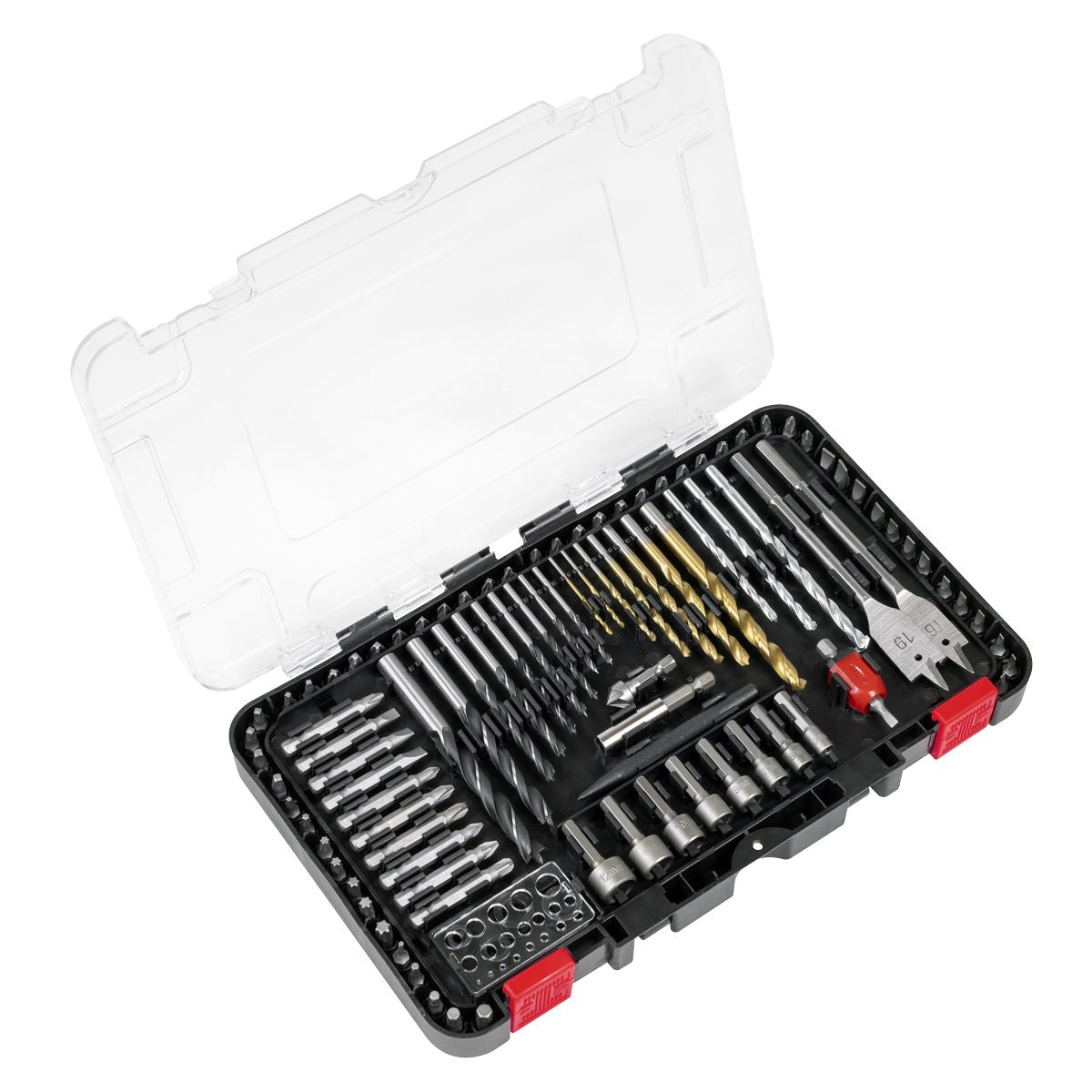 Sealey Drill & Bit Accessory Set 104pc  White Rose Tools