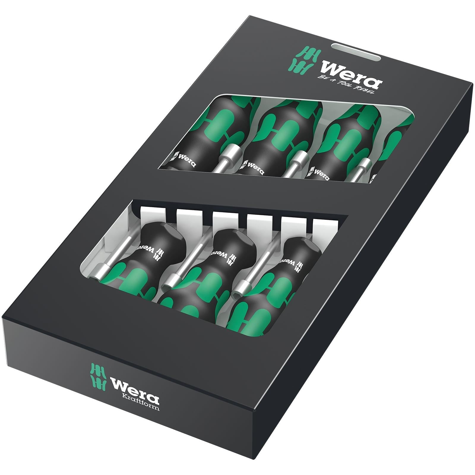 Wera Kraftform Hollow Shaft Nutspinner Set 7 Piece 5-13mm 395 HO/7 SM 