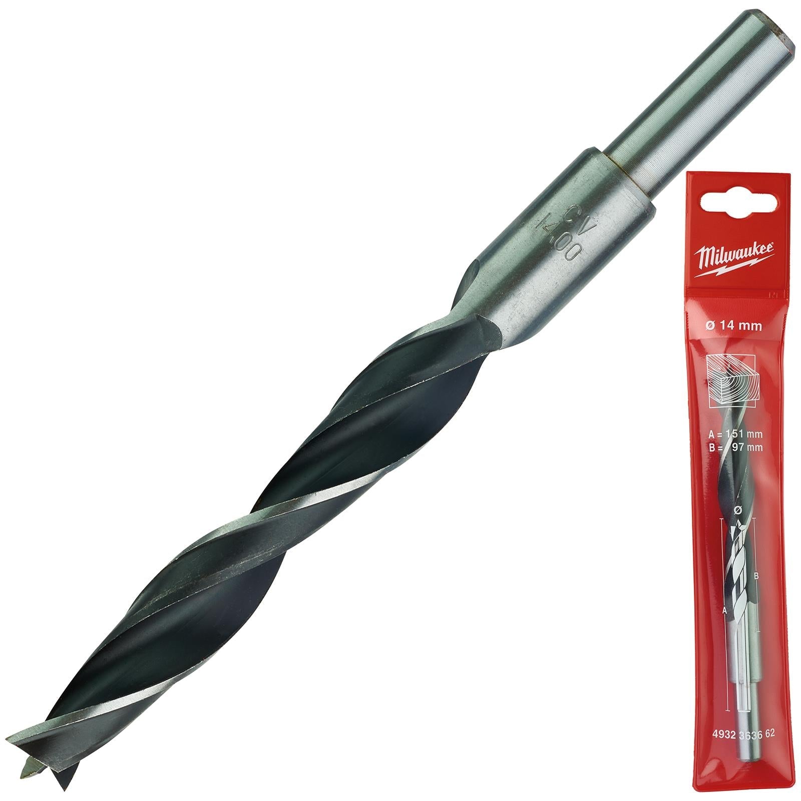 Milwaukee Lip and Spur Brad Point Wood Drill Bits 