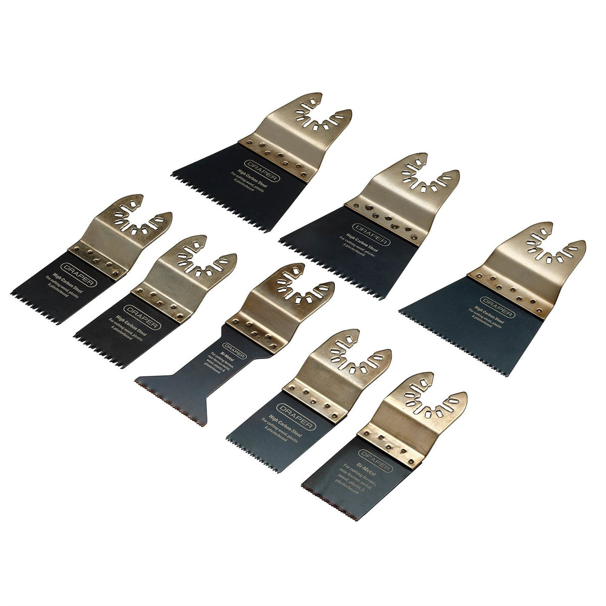 Draper Oscillating Multi-Tool Blade Set (8 Piece) 70483  White Rose Tools