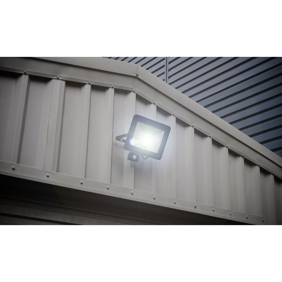 Sealey Extra-Slim Floodlight with PIR Sensor 100W SMD LED 