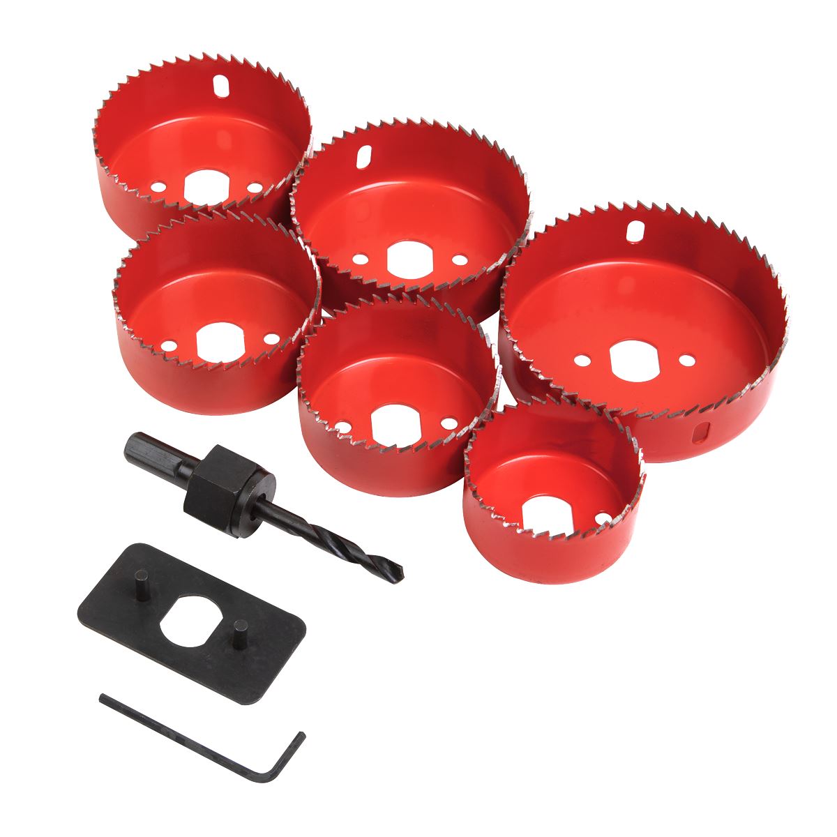 Worksafe by Sealey Downlight Hole Saw Kit 9pc