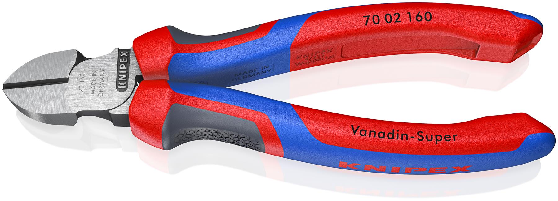 KNIPEX Diagonal Side Cutting Pliers Snips 160mm with Comfort Handles 70 02 160