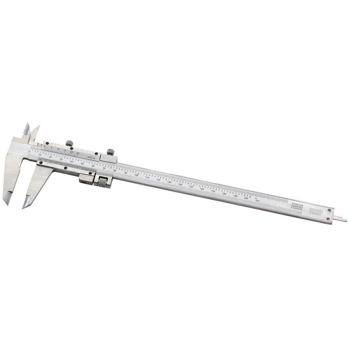 Draper Expert Vernier Caliper with Fine Adjustment 0 - 200mm/8" 52379  White Rose Tools