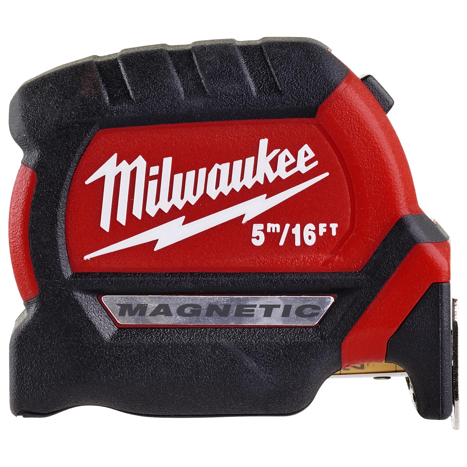 Milwaukee Magnetic Tape Measure Gen III 5m 16ft Metric Imperial 27mm Blade Width 