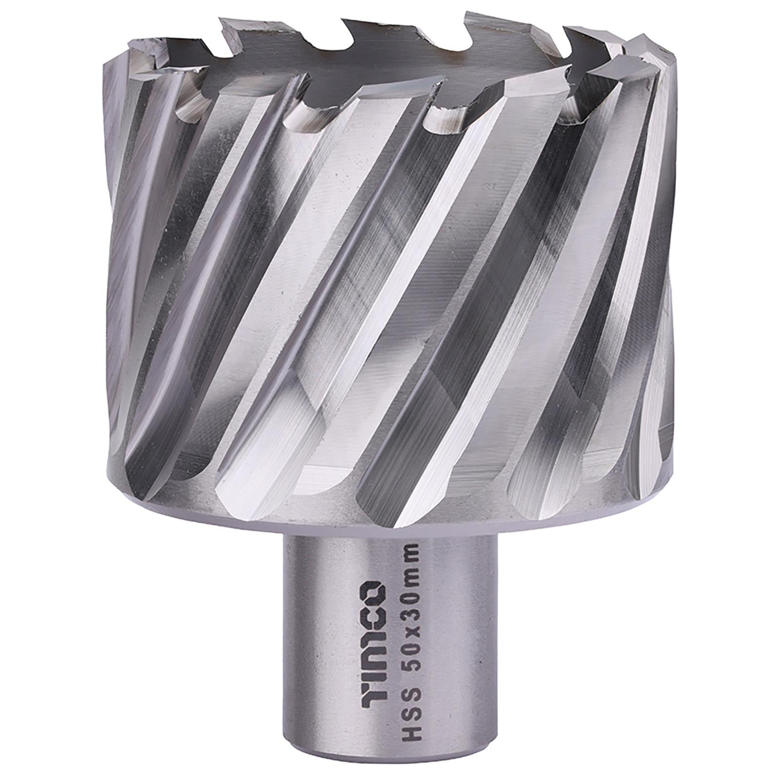 TIMCO Broaching Cutters M2 HSS Steel Mag Drill Bit and Replacement Pilot Pins - Choose Size