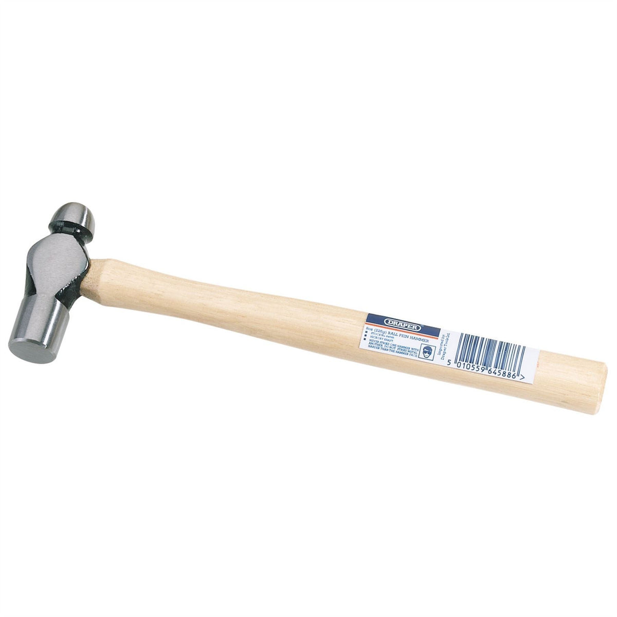 Draper General Purpose Ball Pein Hammer 225g/8oz 64588  White Rose Tools
