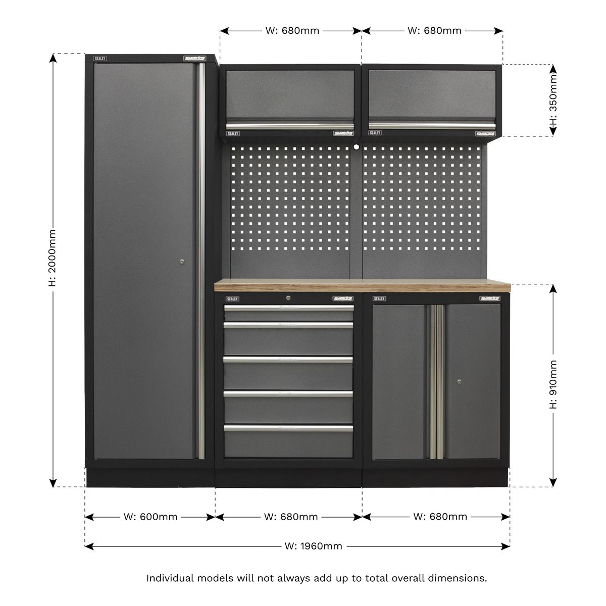 Sealey Superline Pro Superline PRO® Storage System - Wood Worktop 