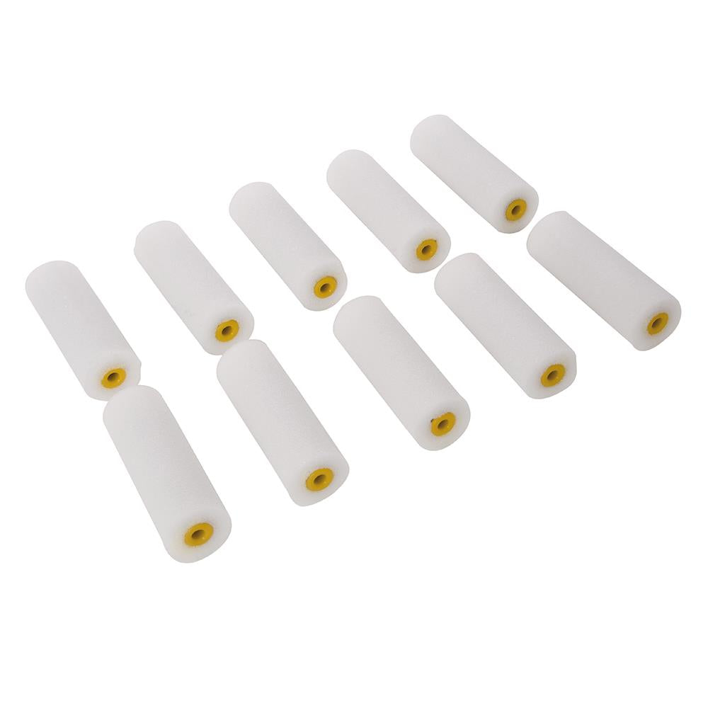 Silverline 100mm Mini Roller Sleeves 10pk Gloss 398771