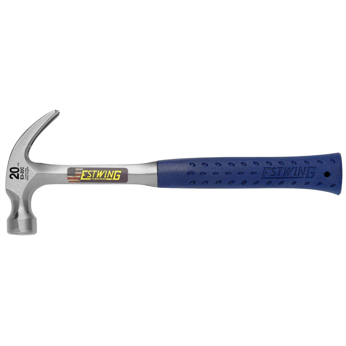 Estwing E3-20C Curved Claw Hammer (International) 20oz/560g 23538  White Rose Tools
