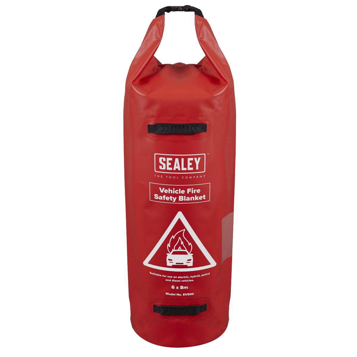 Sealey Vehicle Fire Safety Blanket - Silicone Coated 6 x 8m  White Rose Tools