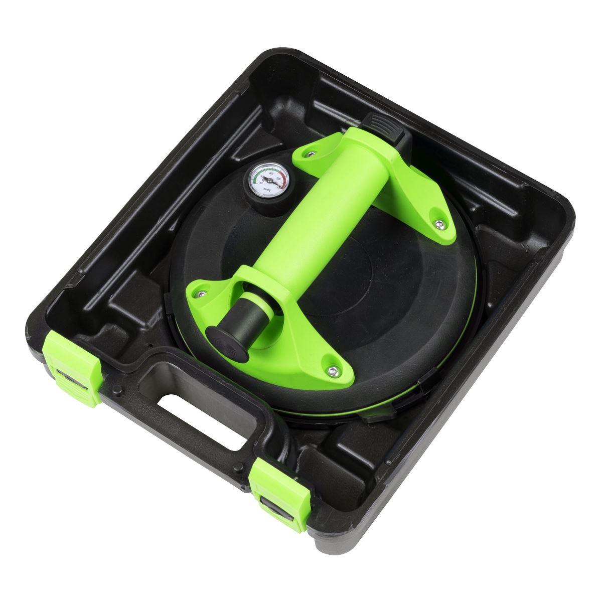 Sealey Heavy Lift Suction Cup with Vacuum Grip Pressure Gauge