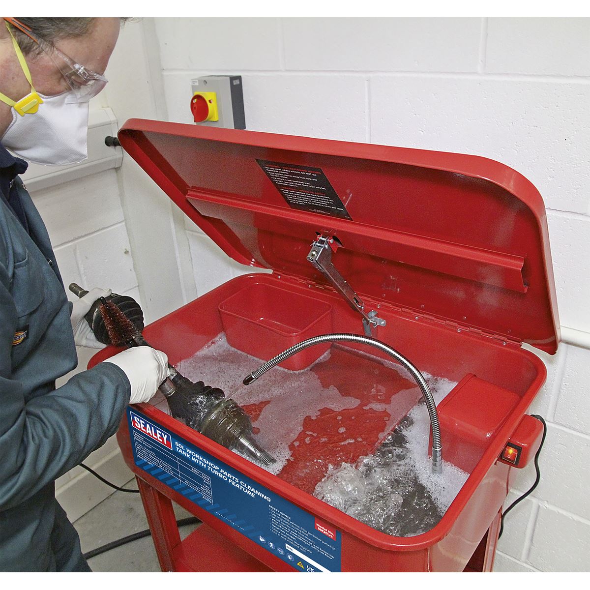 Sealey Parts Cleaning Tank with Turbo Feature 