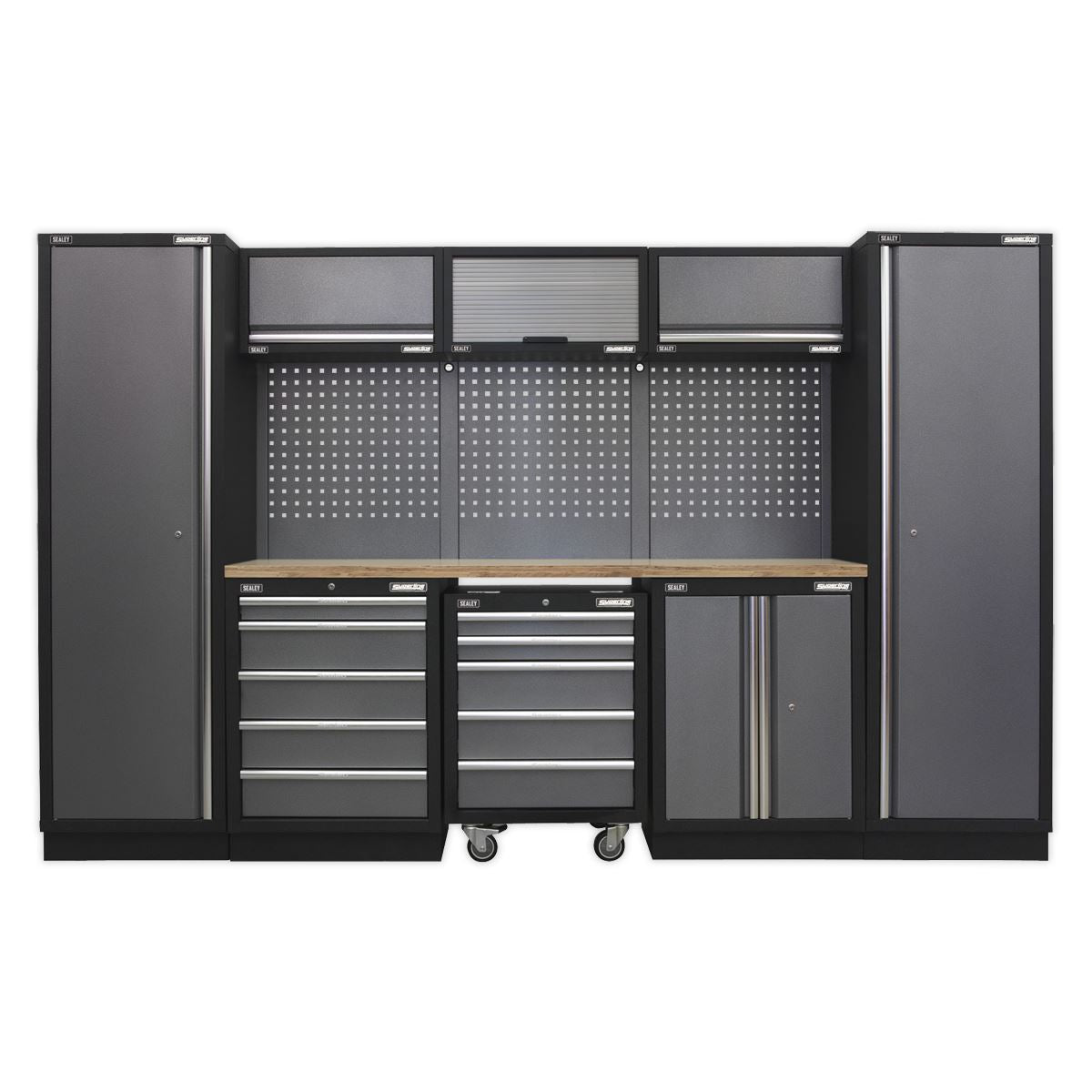Sealey Superline Pro Superline PRO® 3.2m Storage System - Wood Worktop