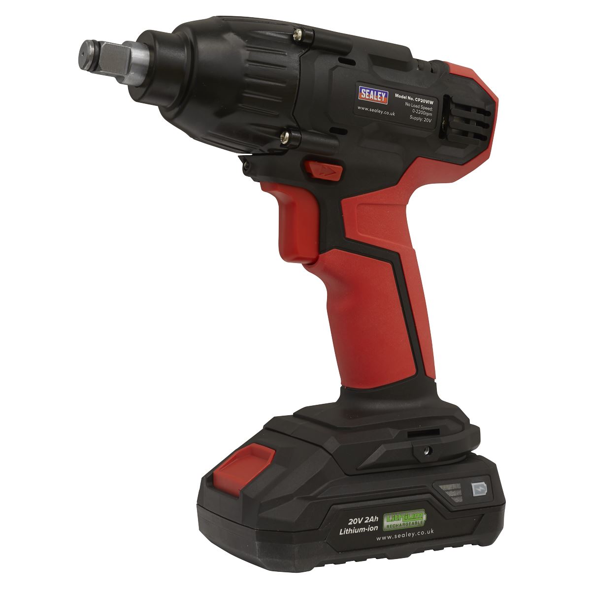 Sealey Impact Wrench 20V SV20 Series 1/2"Sq Drive - Body Only 