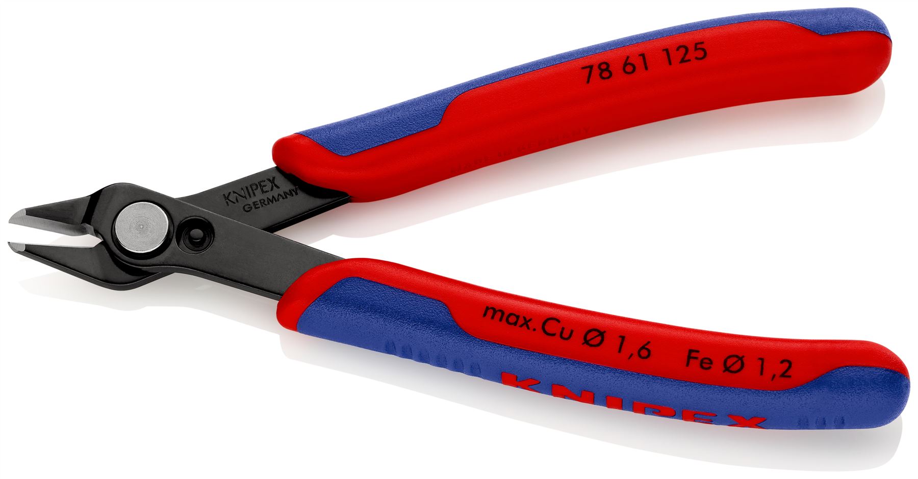 KNIPEX Electronics Super Knips Precision Cutting Pliers 125mm Multi Component Grips 78 61 125 SB