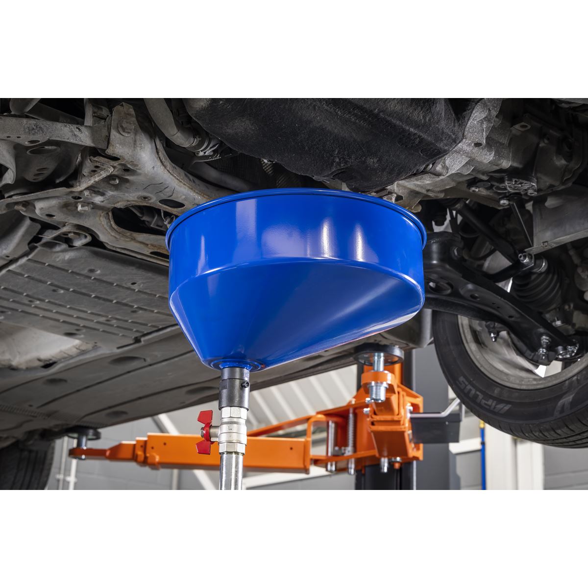 Sealey Air Discharge Mobile Oil Drainer with Probes 90L