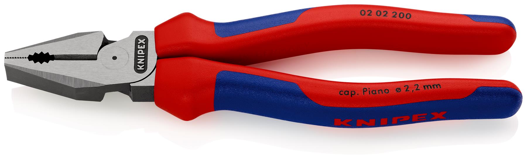 KNIPEX High Leverage Combination Pliers 225mm Multi Component Grips 02 02 200