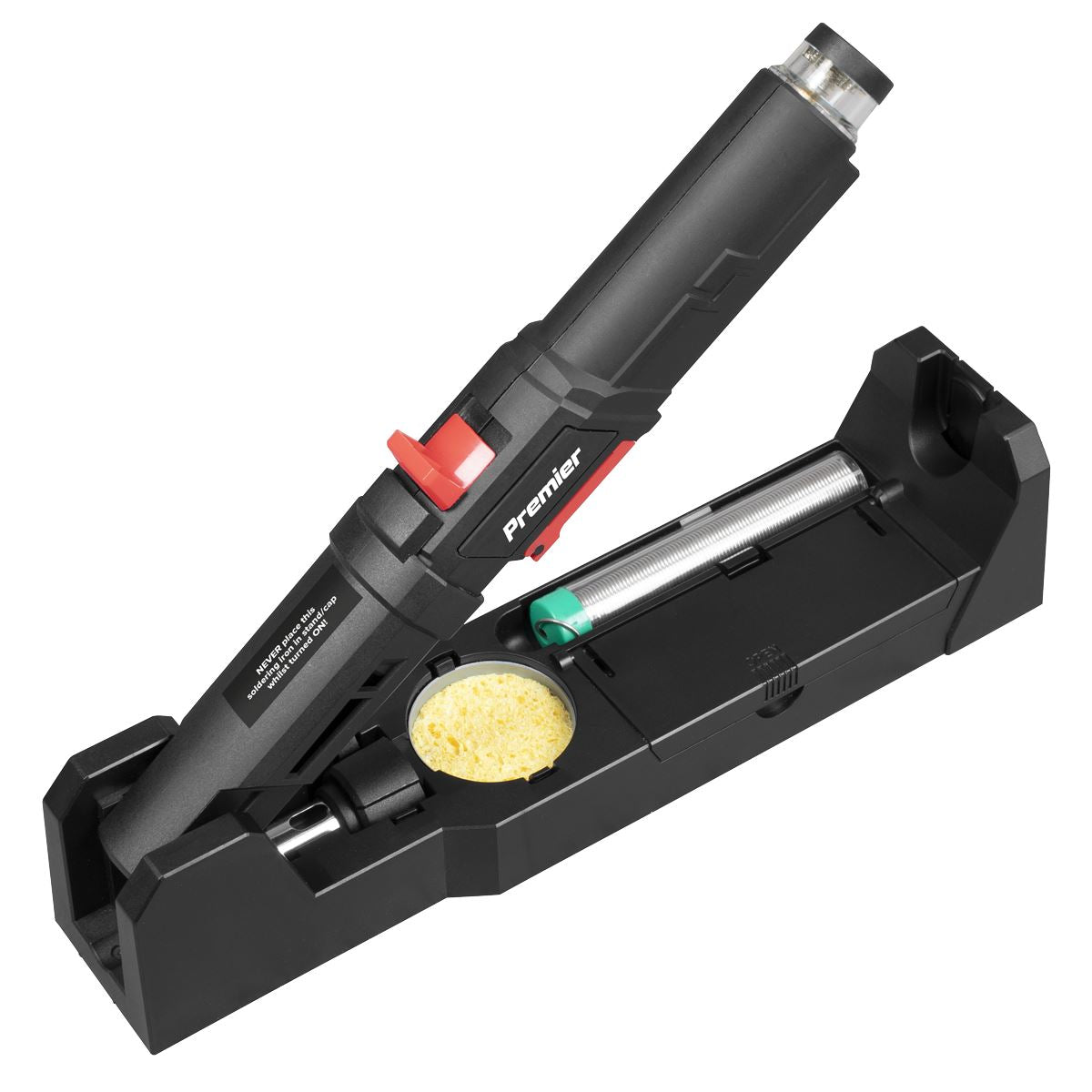 Sealey Premier Butane Soldering Iron Kit 3-in-1 Quick Release  White Rose Tools