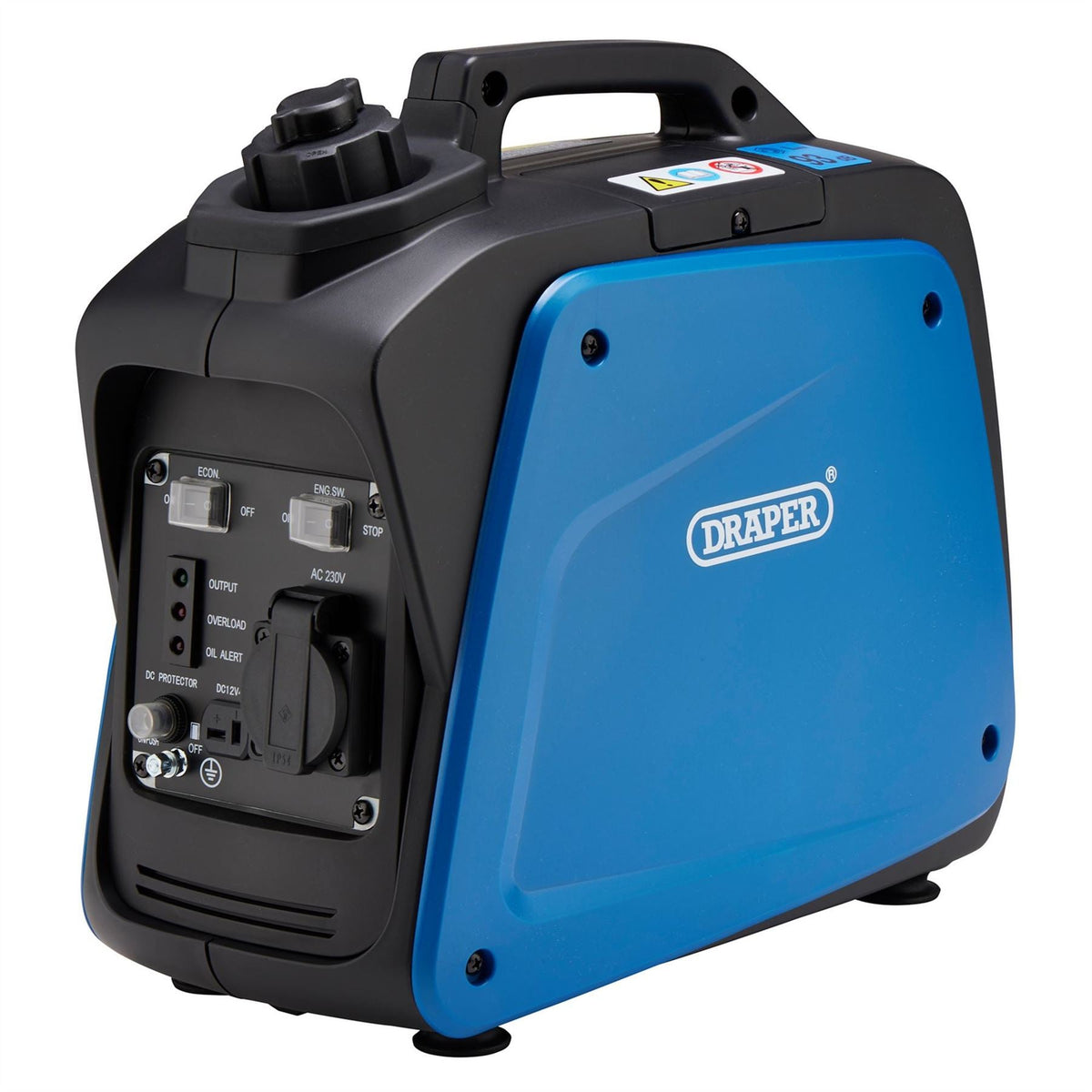 Draper Petrol Inverter Generator 700W 95176  White Rose Tools