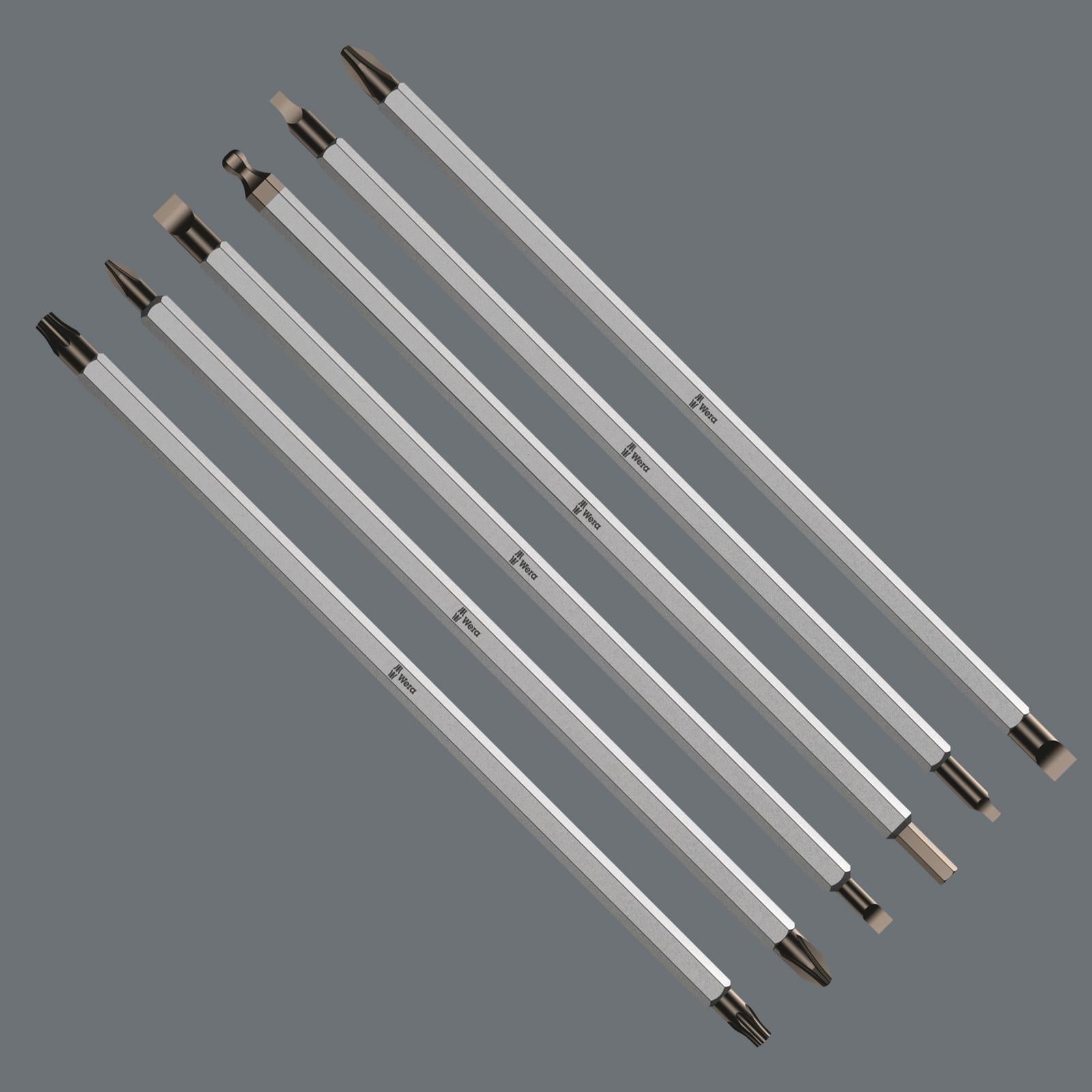 Wera Ratchet Screwdriver Set Kraftform Kompakt Vario RA 7 Pieces PH PZ TX SL  White Rose Tools