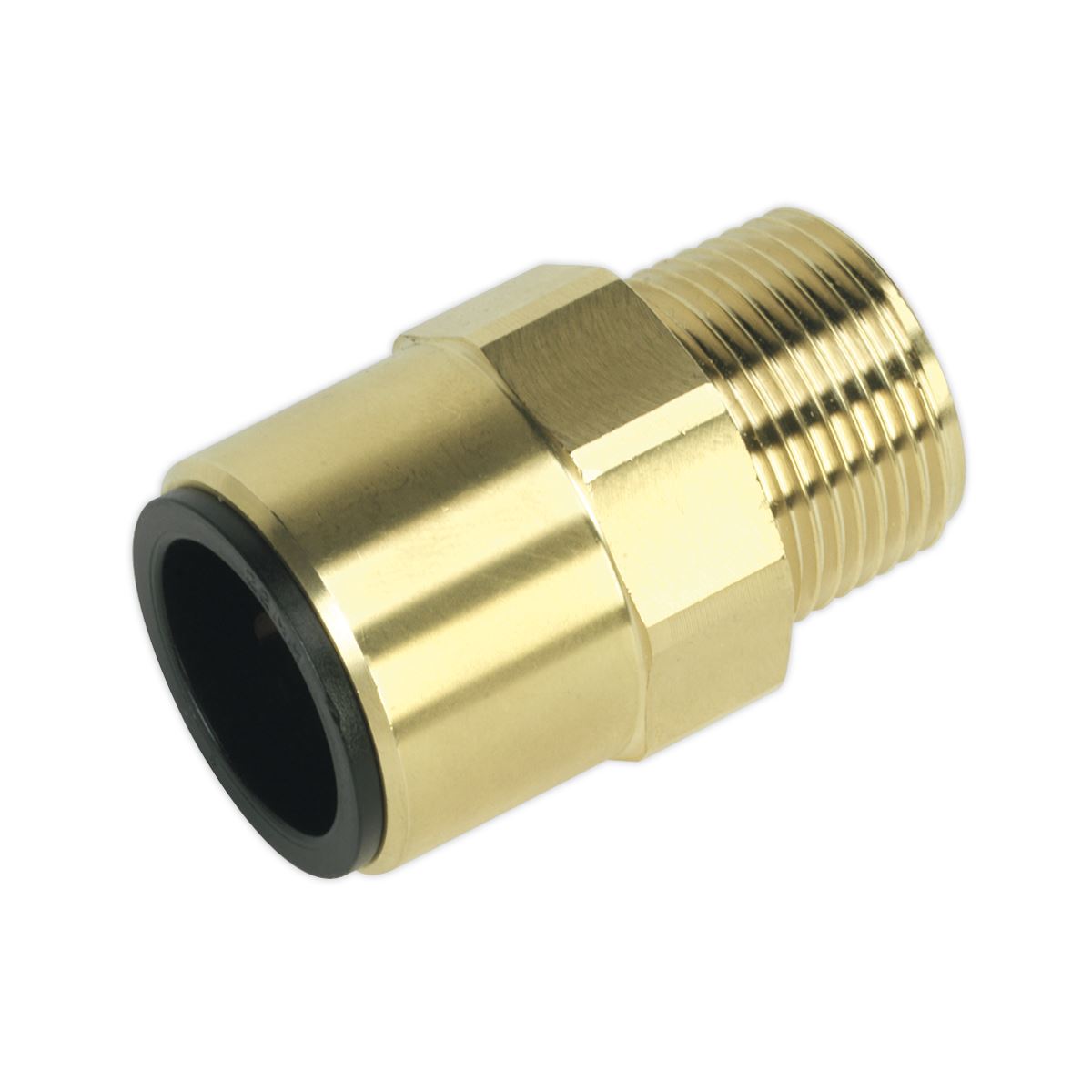 John Guest Straight Adaptor 22mm x 3/4"BSPT Brass (John Guest Speedfit® - MM012206N)