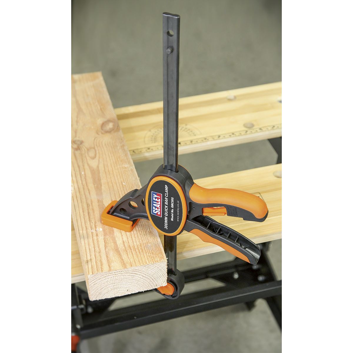 Sealey Quick Bar Clamp 300mm - 2pc Set 