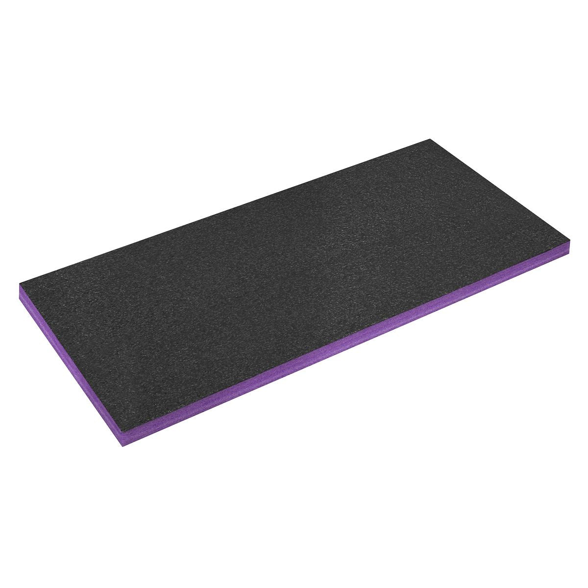 Sealey Easy Peel Shadow Foam® 1200 x 550 x 50mm - Purple/Black  White Rose Tools