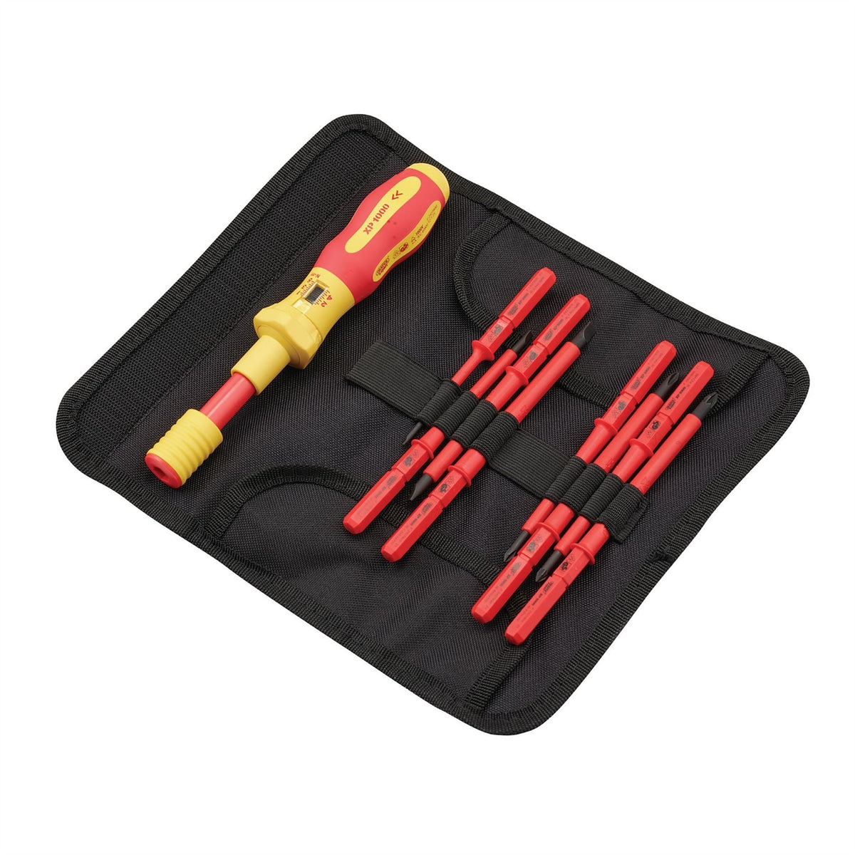 Draper XP1000 VDE Interchangeable Torque Screwdriver Set (9 Piece) 65372  White Rose Tools