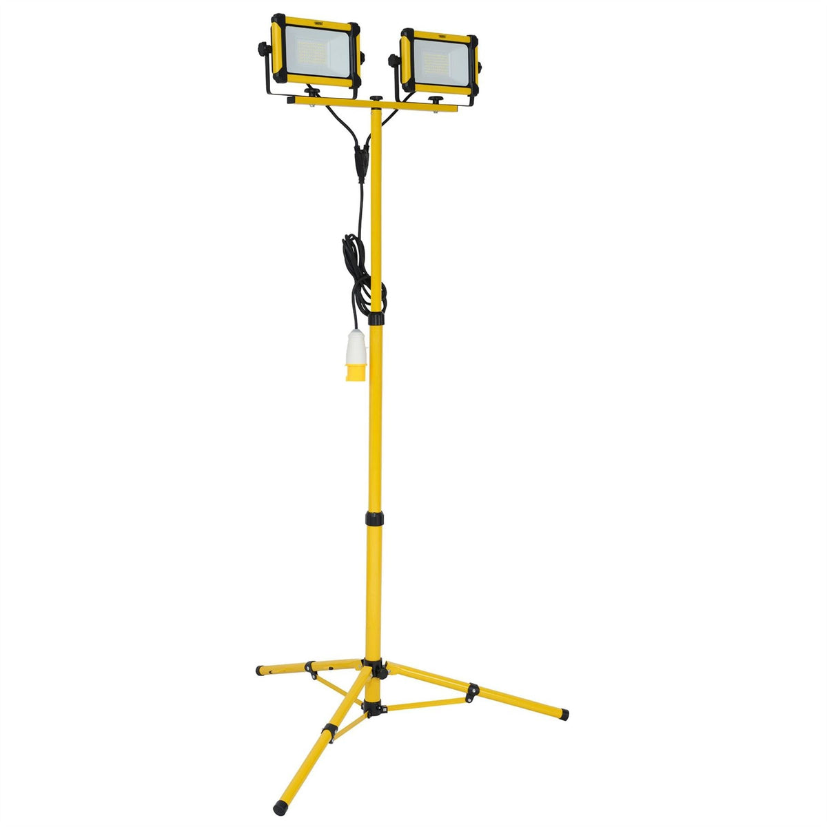 Draper 110V SMD LED Tripod Site Light 2 x 50W 12000 Lumens 28291  White Rose Tools