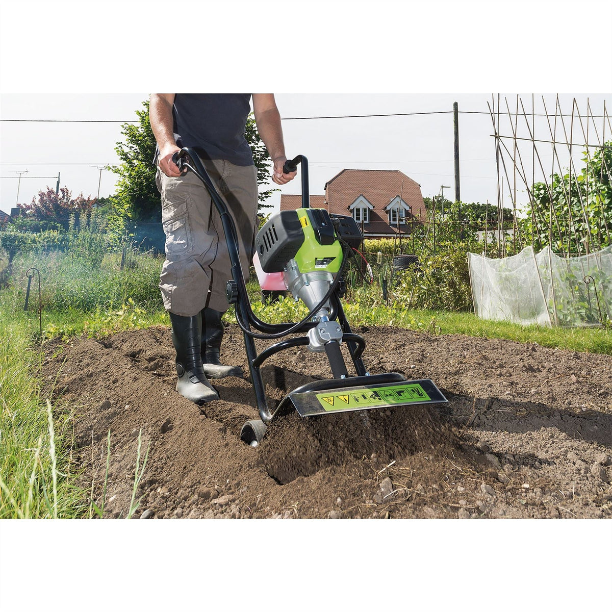 Draper Petrol Tiller and Cultivator 320mm 42.7cc/3HP 32329  White Rose Tools