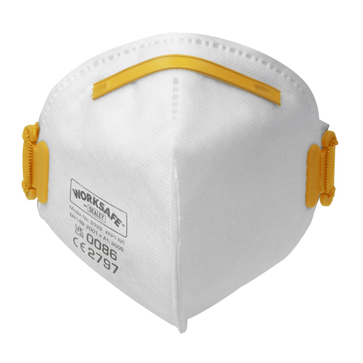 Worksafe by Sealey Fold Flat Mask FFP1 - Pack of 3