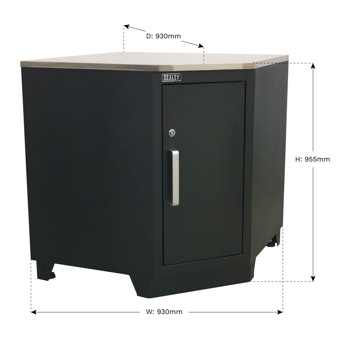 Sealey Premier Modular Corner Floor Cabinet 930mm Heavy-Duty 