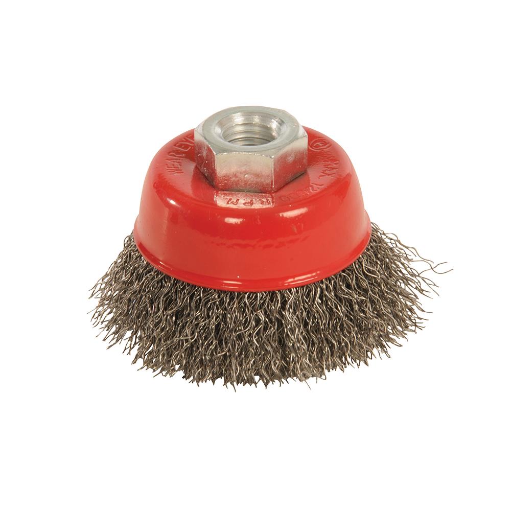Silverline Steel Crimp Cup 65mm or 100mm