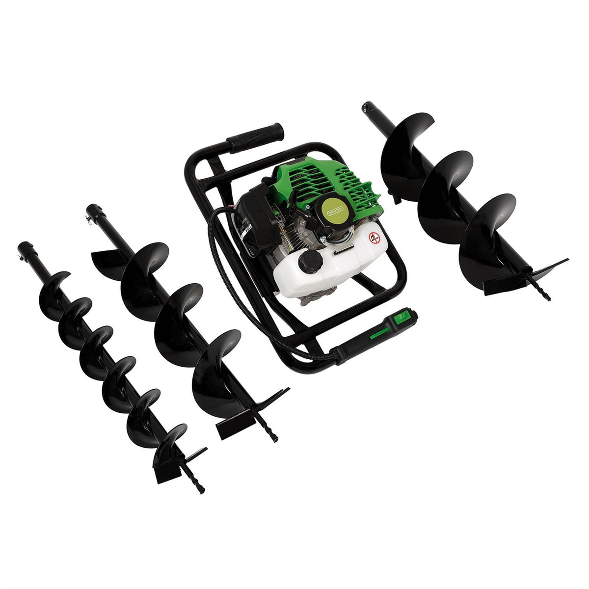 Draper Petrol Earth Auger 51.7cc 30278  White Rose Tools