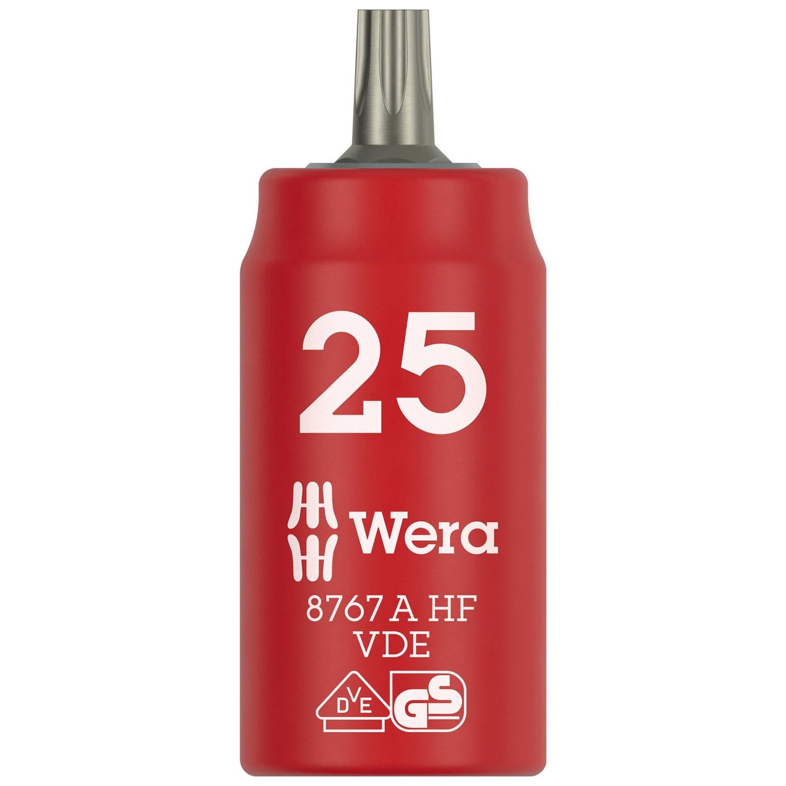 Wera VDE Zyklop Torx Bit Socket 1000V Holding Function 1/4" Drive 8767 A VDE HF TX10-TX40 - Choose Size  White Rose Tools