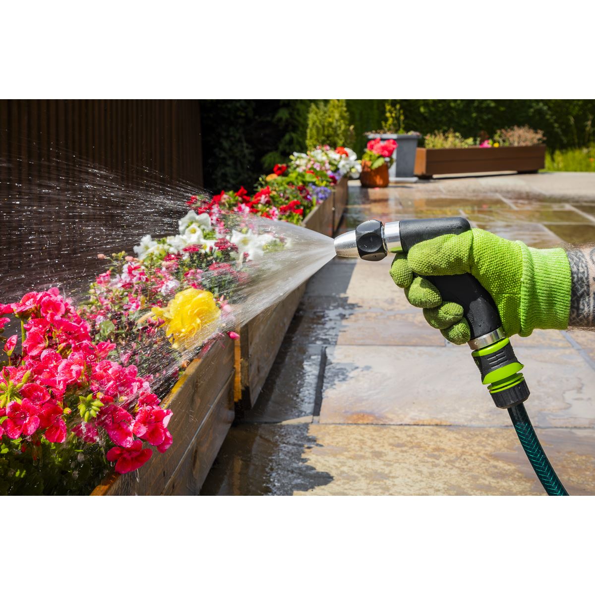 Sealey Adjustable Spray Gun With Soft Grip Handle  White Rose Tools