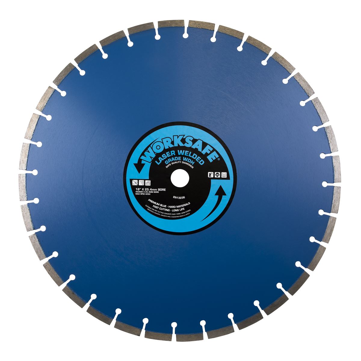 Worksafe by Sealey Premium Blue WDH Diamond Blade 450 x 25mm