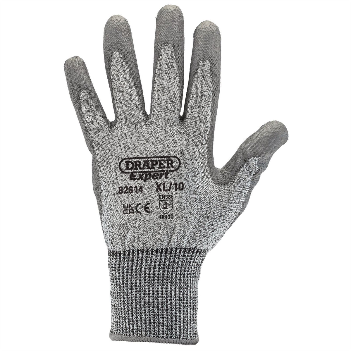 Draper Expert Level 5 Cut Resistant Gloves Extra Large 82614  White Rose Tools