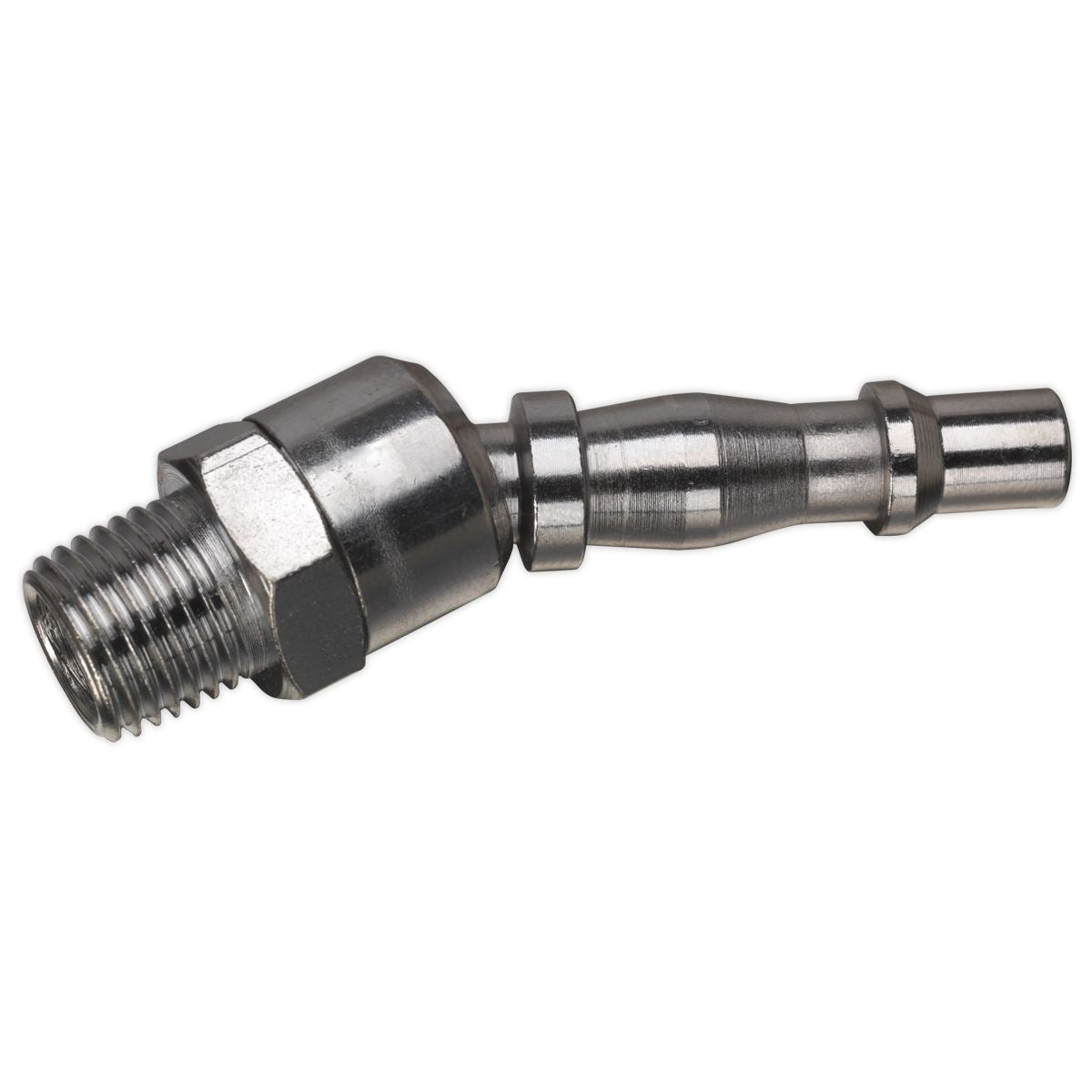 Sealey Screwed Swivel Male Bayonet Adaptor 1/4" BSPT Air Coupler Quick Coupling