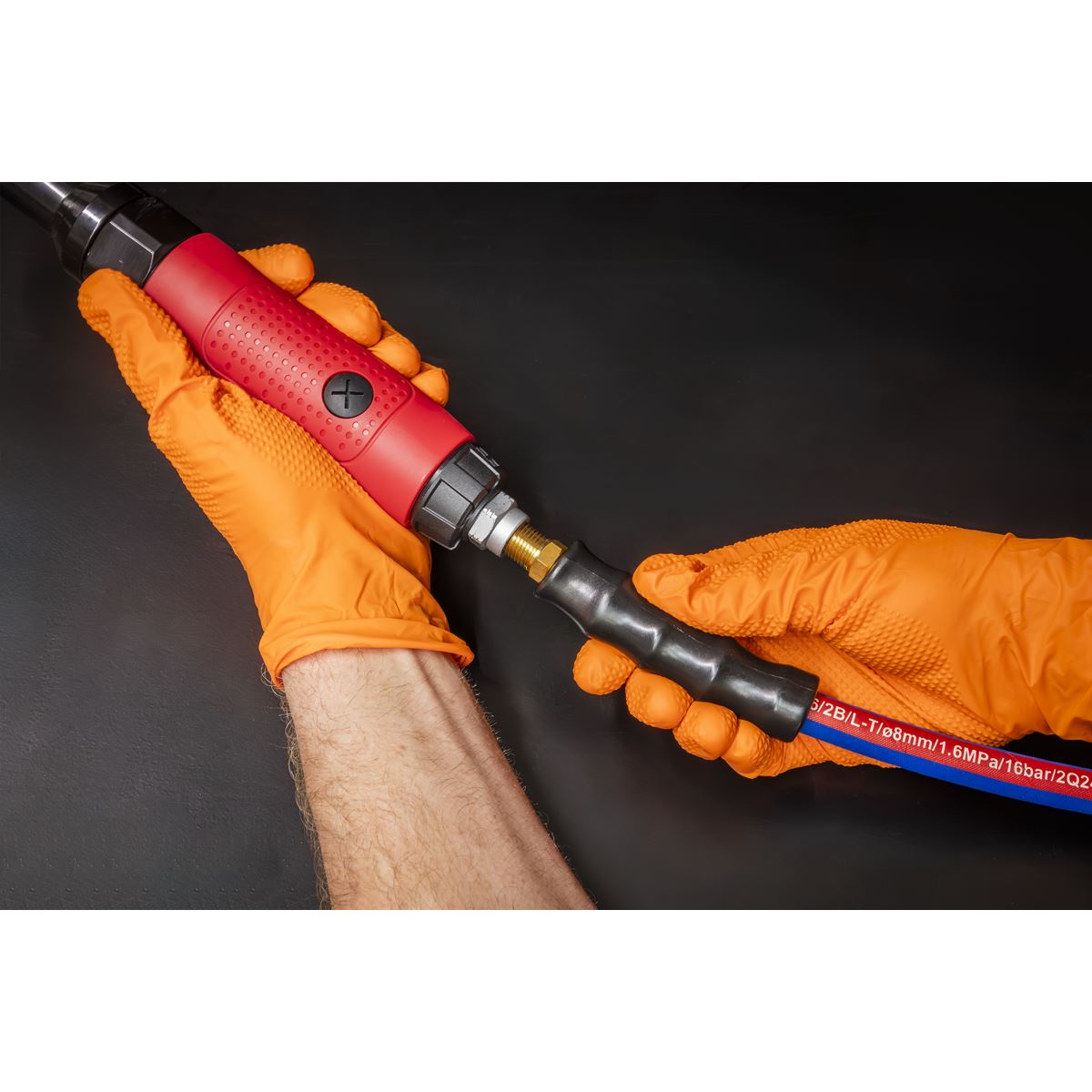 Sealey Air Hose 10m x Ø8mm with 1/4"BSP Unions Extra-Heavy-Duty 