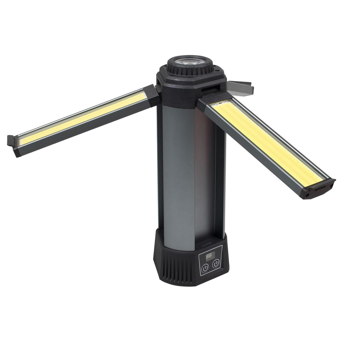 Sealey Rechargeable Flexible Floodlight with Tripod 24W COB LED & 5W SMD LED  White Rose Tools