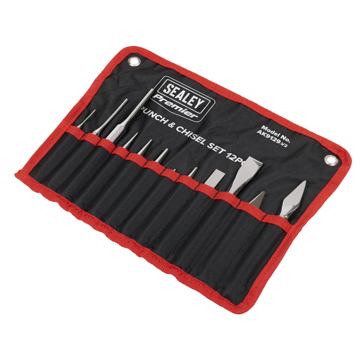 Sealey Premier Punch & Chisel Set 12pc