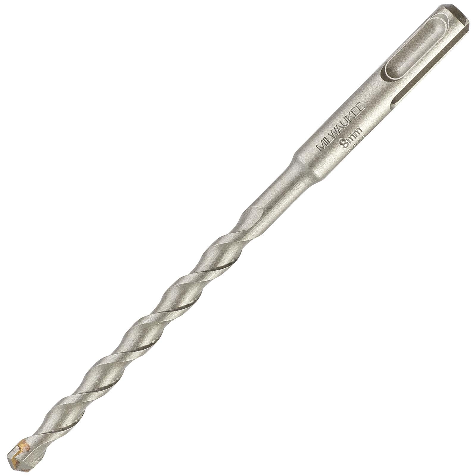 Milwaukee SDS Plus Contractor Hammer Drill Bits 2 Cut 