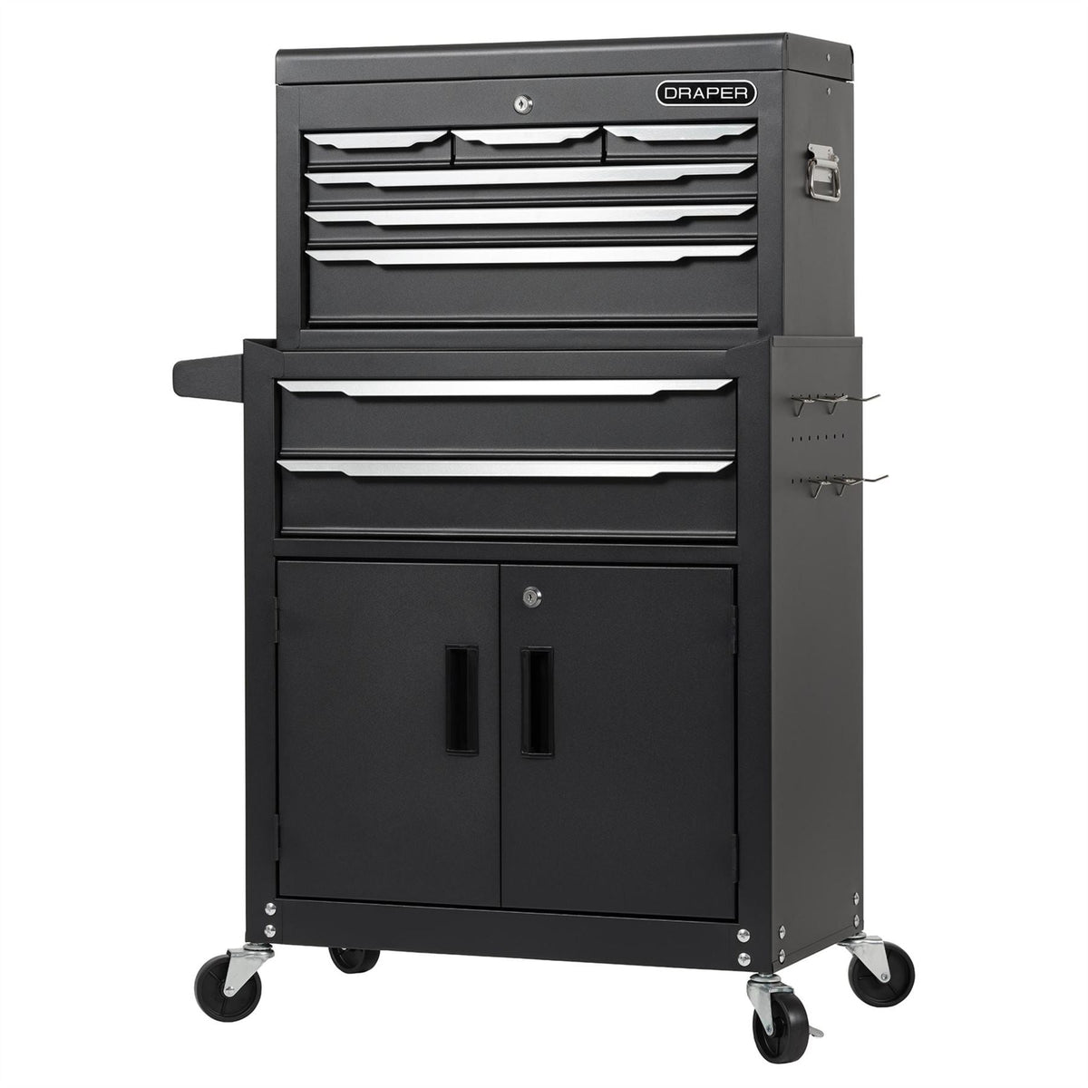 Draper Combined Roller Cabinet and Tool Chest 8 Drawer 24" 30681  White Rose Tools