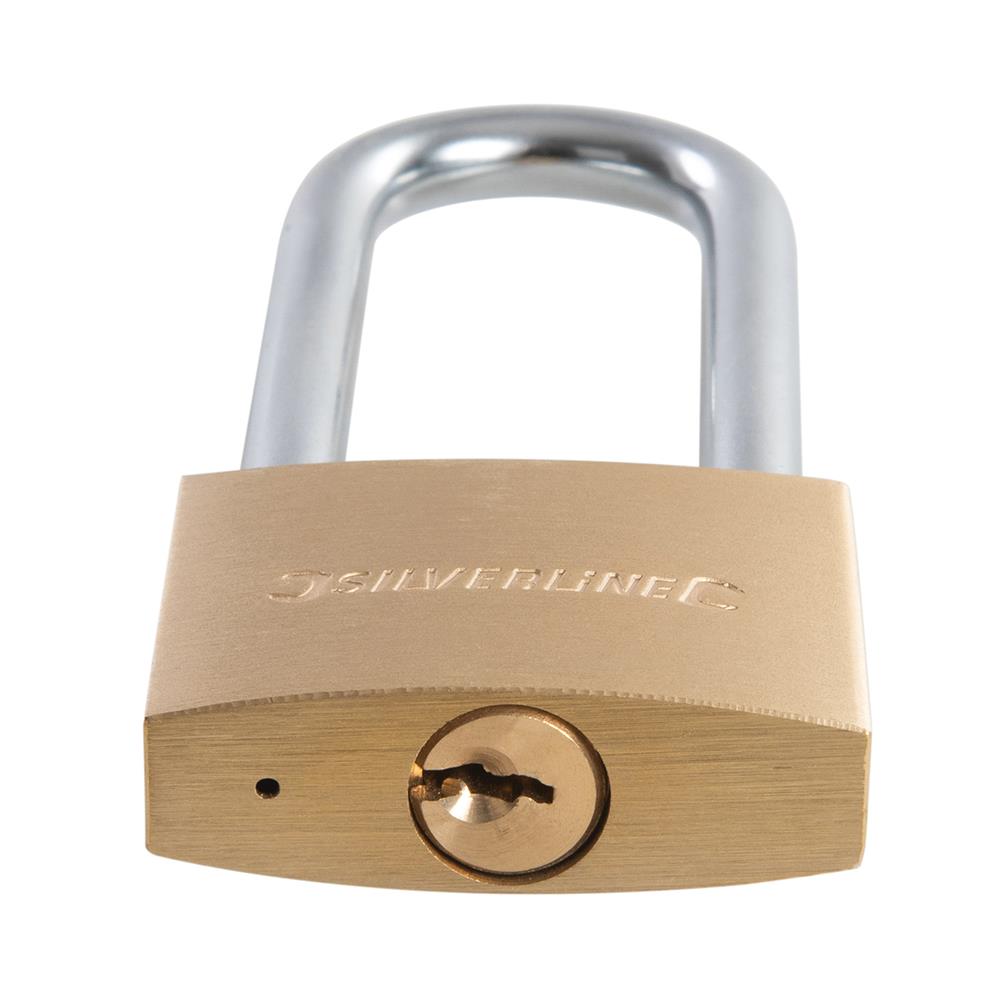 Silverline Brass Padlock 50mm MSS04