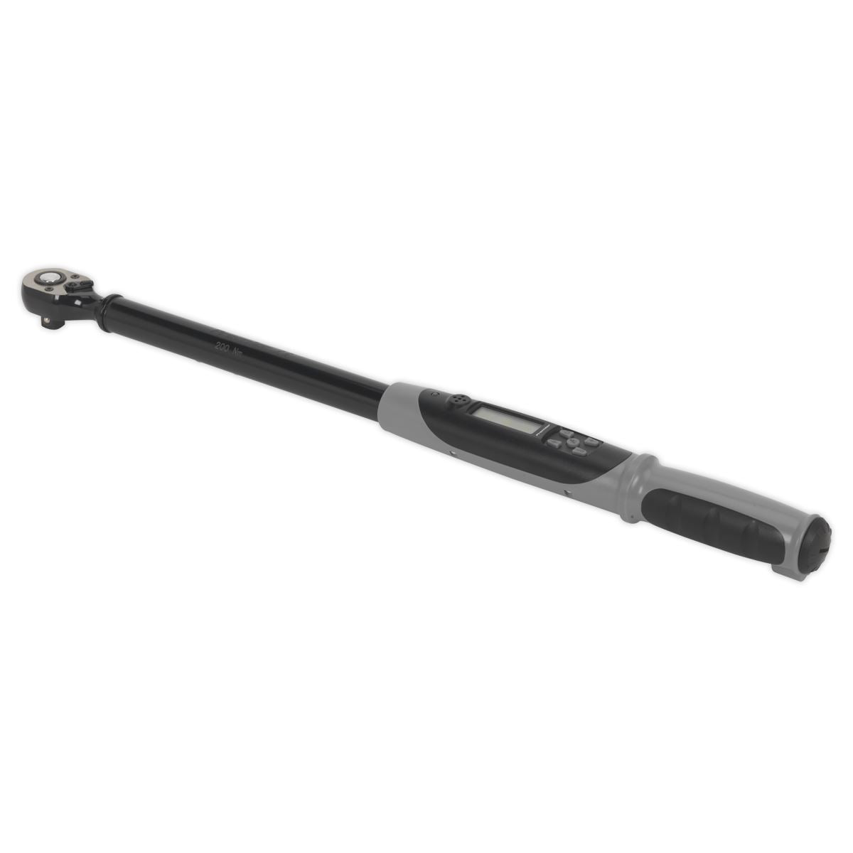 Sealey Angle Torque Wrench Digital 1/2" Drive 20-200Nm (14.7-147.5lb.ft) Black Series 
