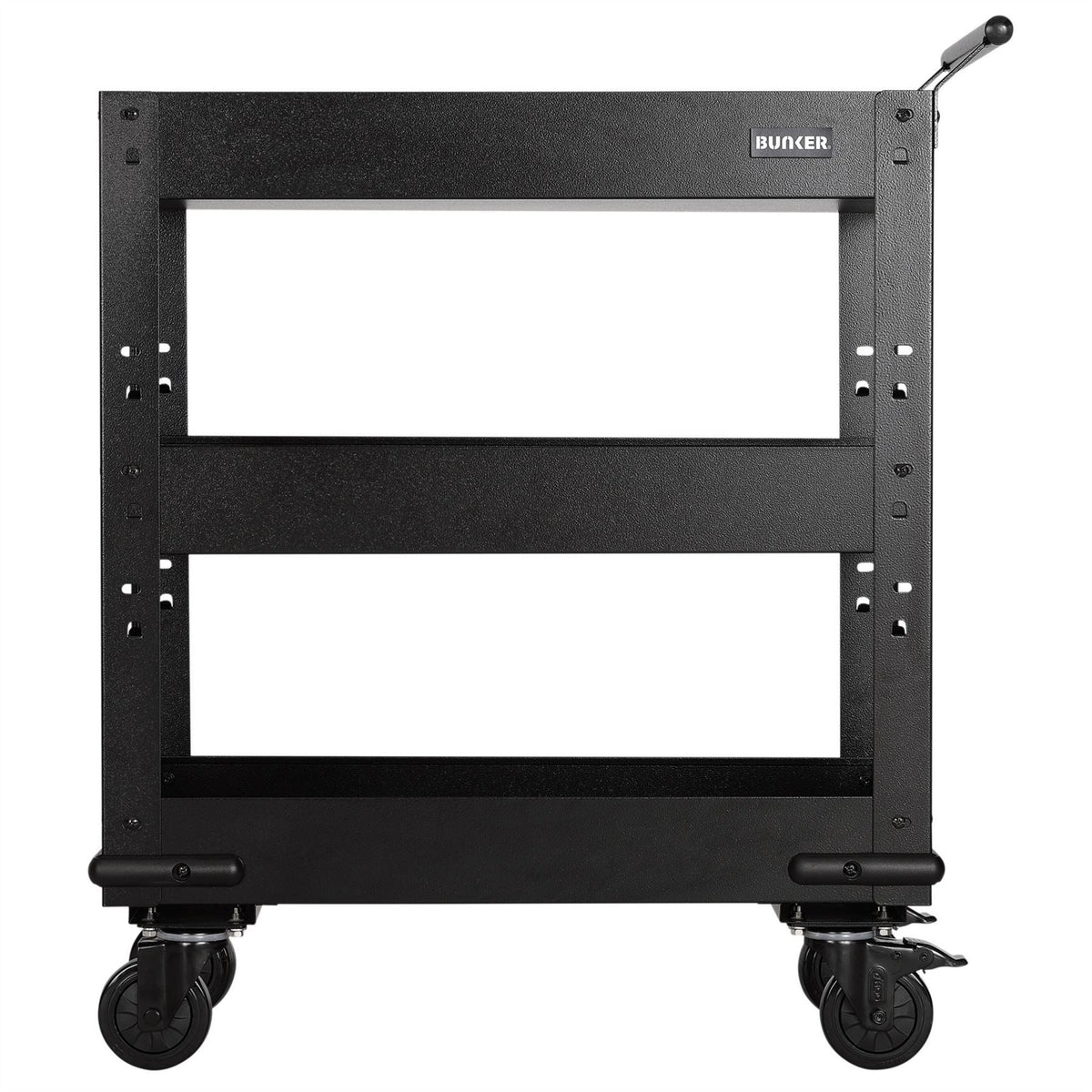 BUNKER 3 Tier Trolley with Pull Handle and Hardwood Worktop 714mm 36346  White Rose Tools
